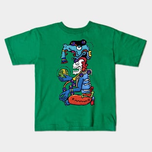 Mayan Death God Kids T-Shirt